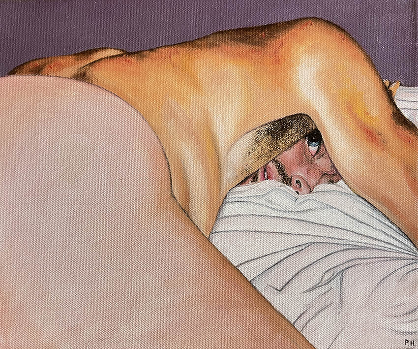 Gay-Art Oilpainting “Don’t Disturb”