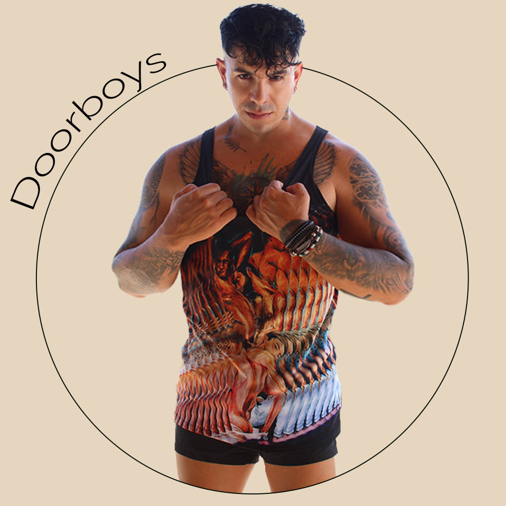 img all over printed men's tank top