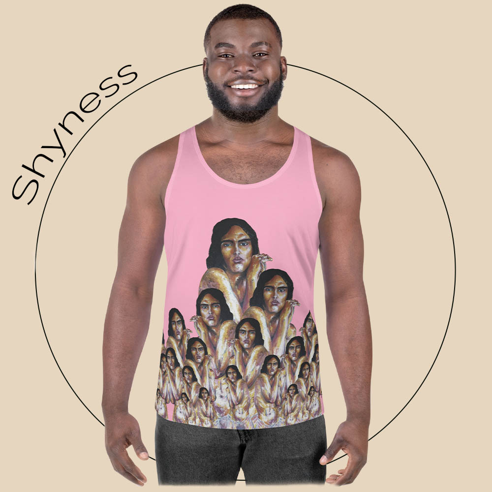 Image front men's Tank Top "Shyness"
