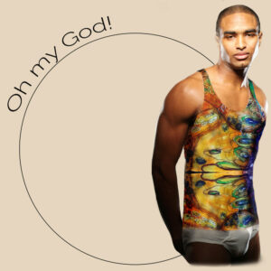 Img left side Mens colorfull Tank-Top