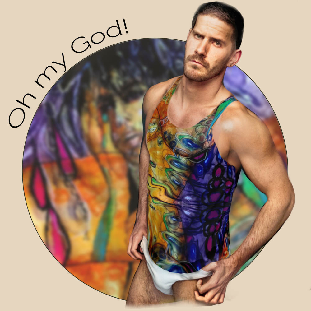 Img front bold colorfull Tank Top