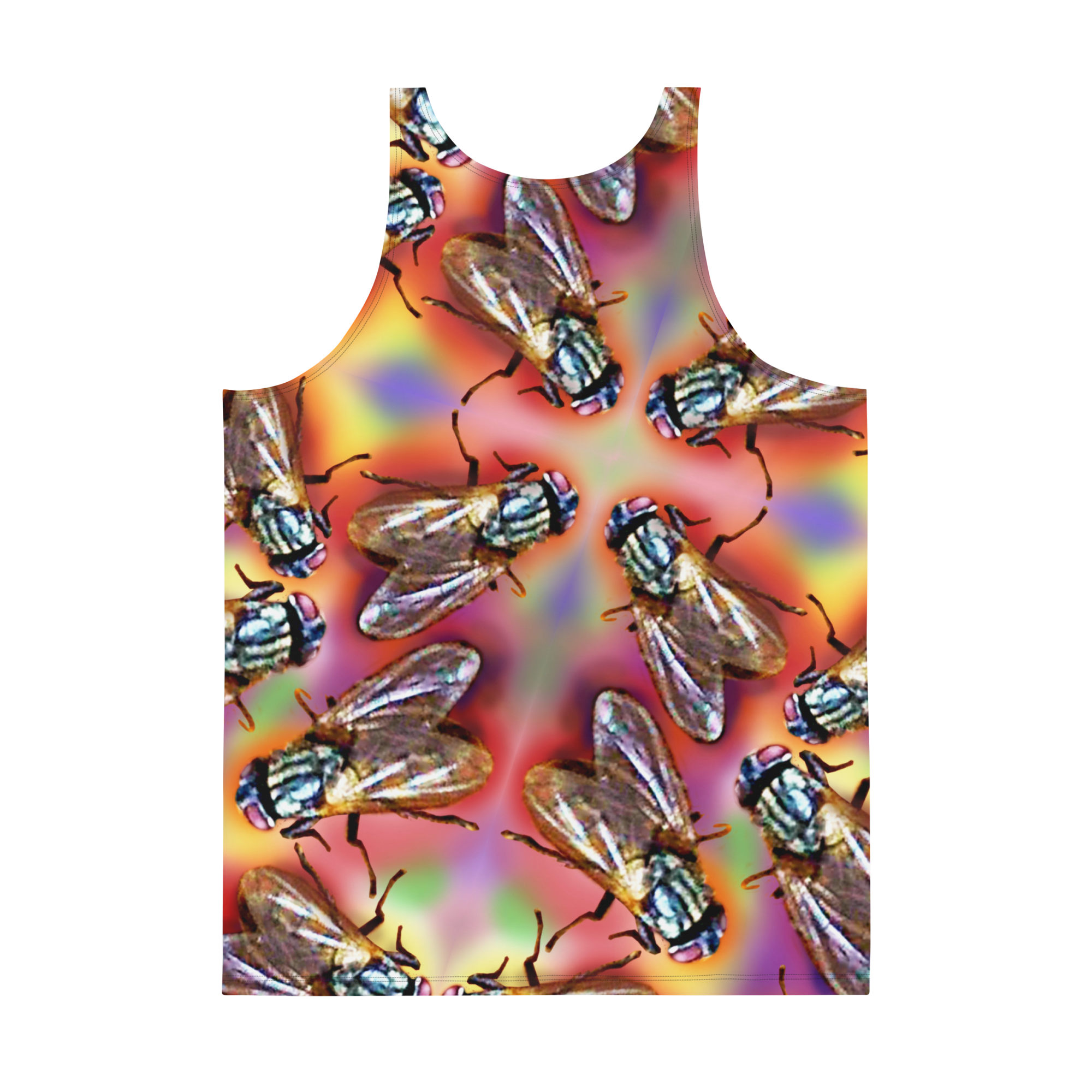 img men's tank top back flat