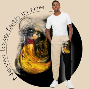 img Men's a-symetric printed Pants