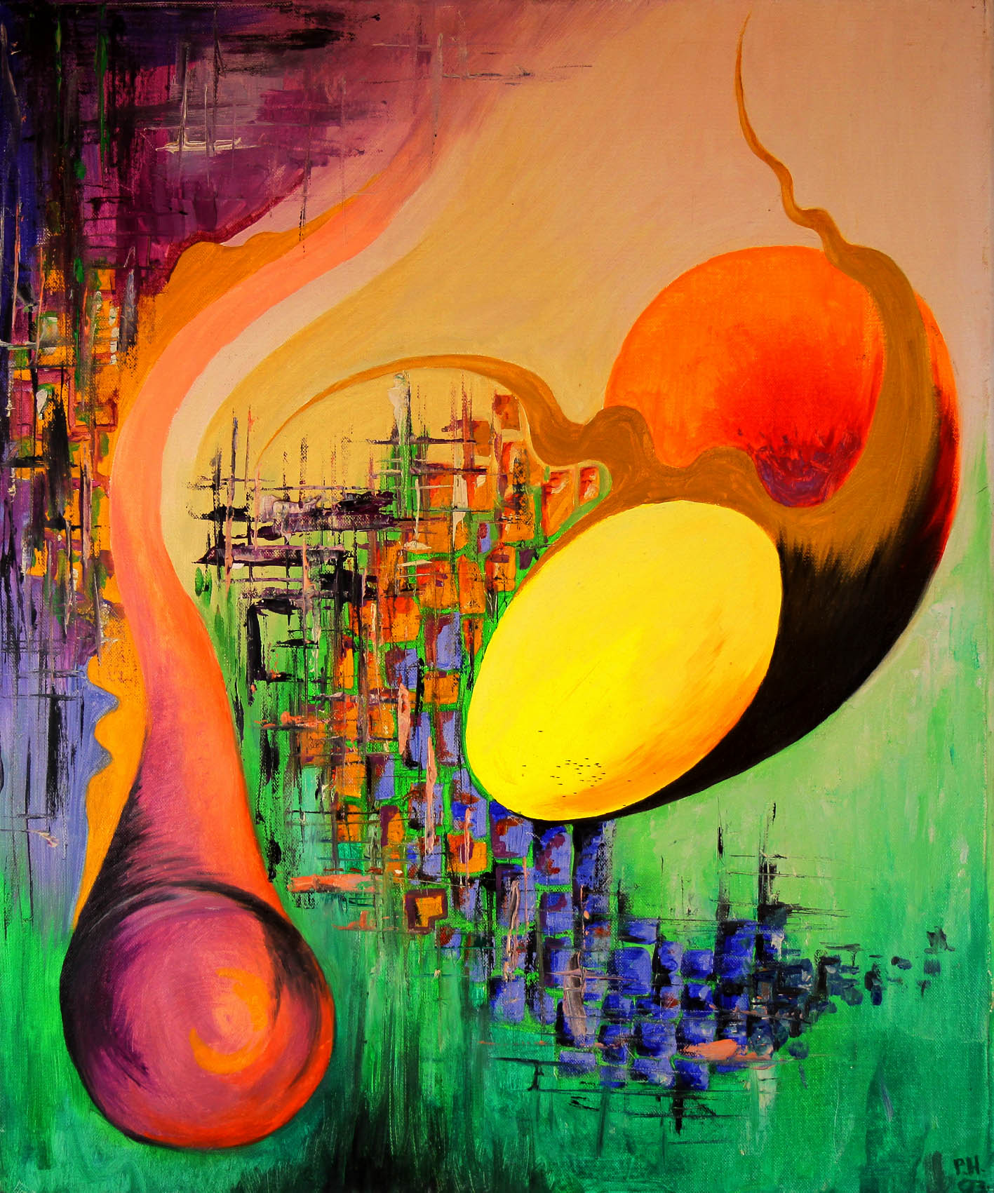 Oilpainting Untitled ’93 by Paul Harmsen