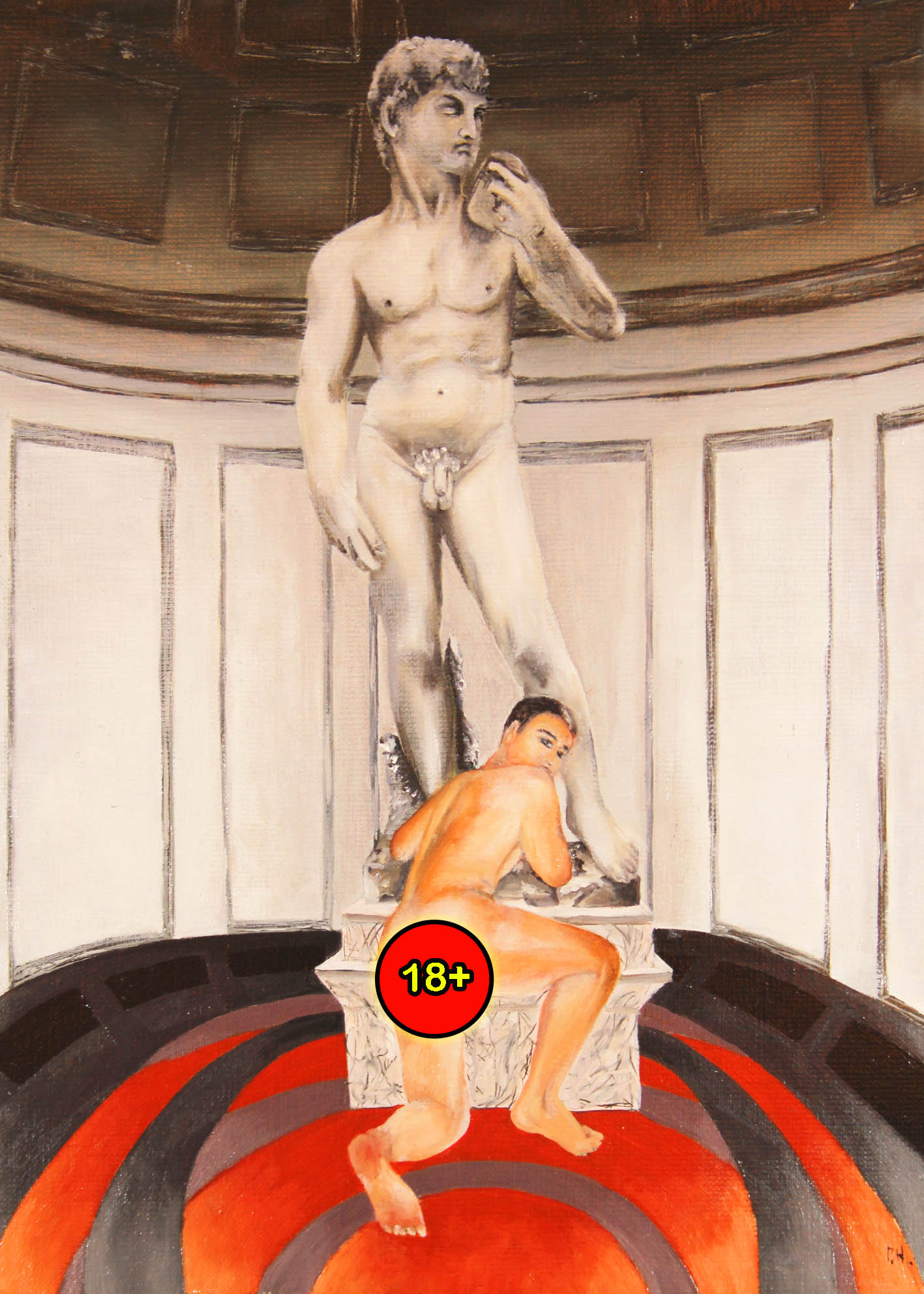 Oilpaintingย “I love David”