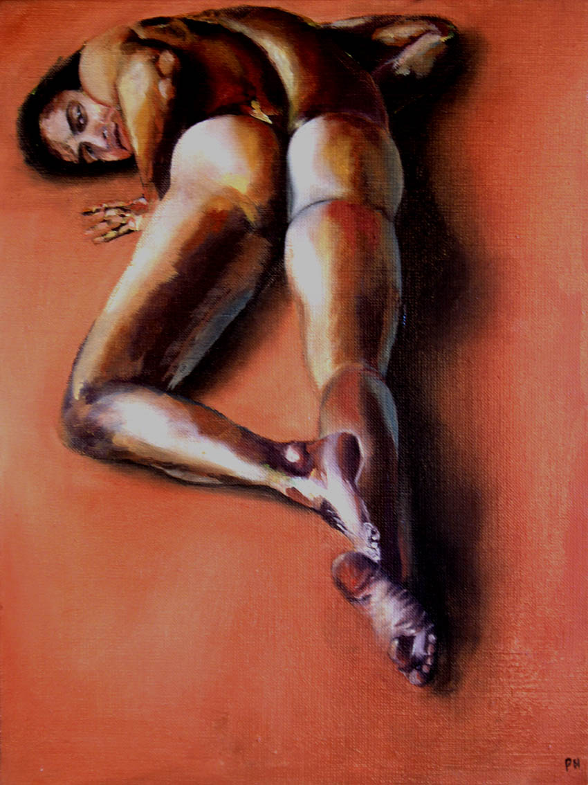 Oilpainting “What’s Up” Artwear top print