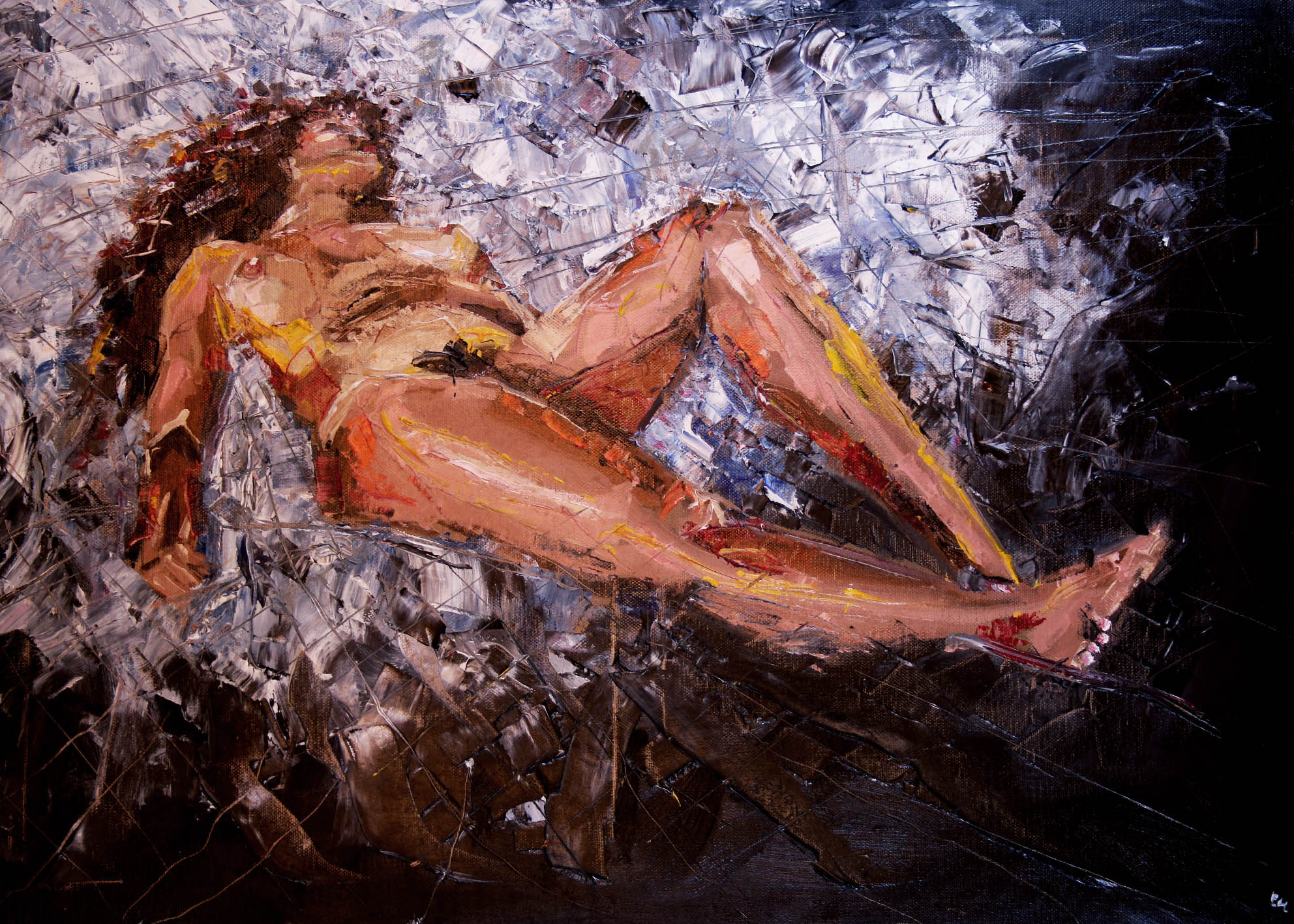 Oilpainting “Floating Woman”
