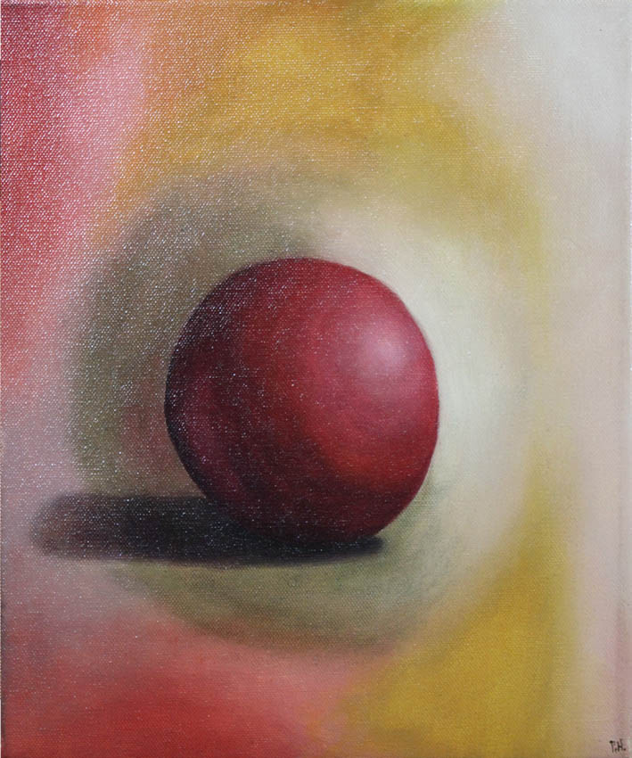 img Oilpainting "Red Ball With Shadow"