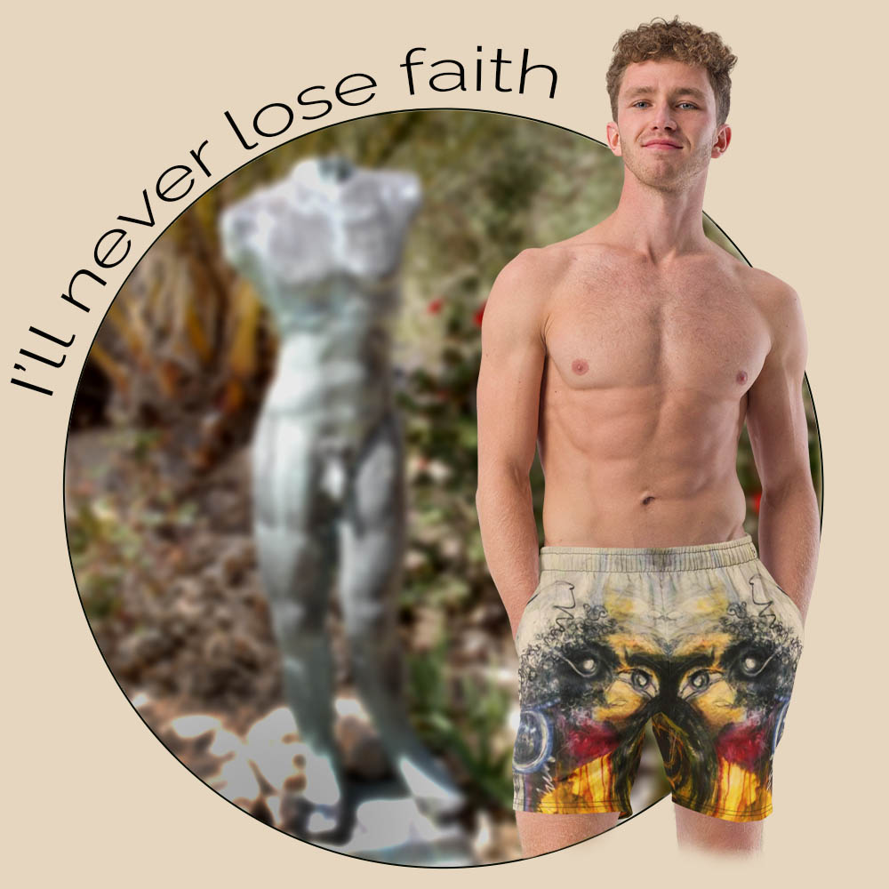 img Men's All Over Printed Swim Trunks
