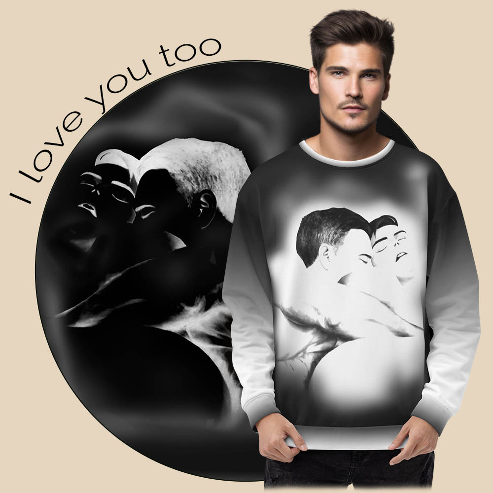 img Men's Sweatshirt "I love you too"