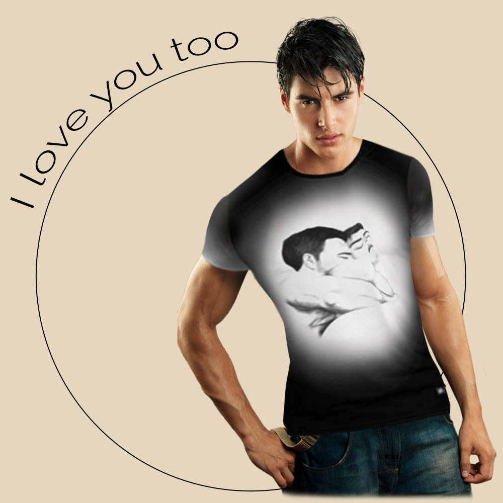 img T-shirt "I love you too"
