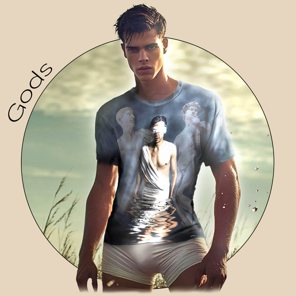 img men's T-shirt "Gods"