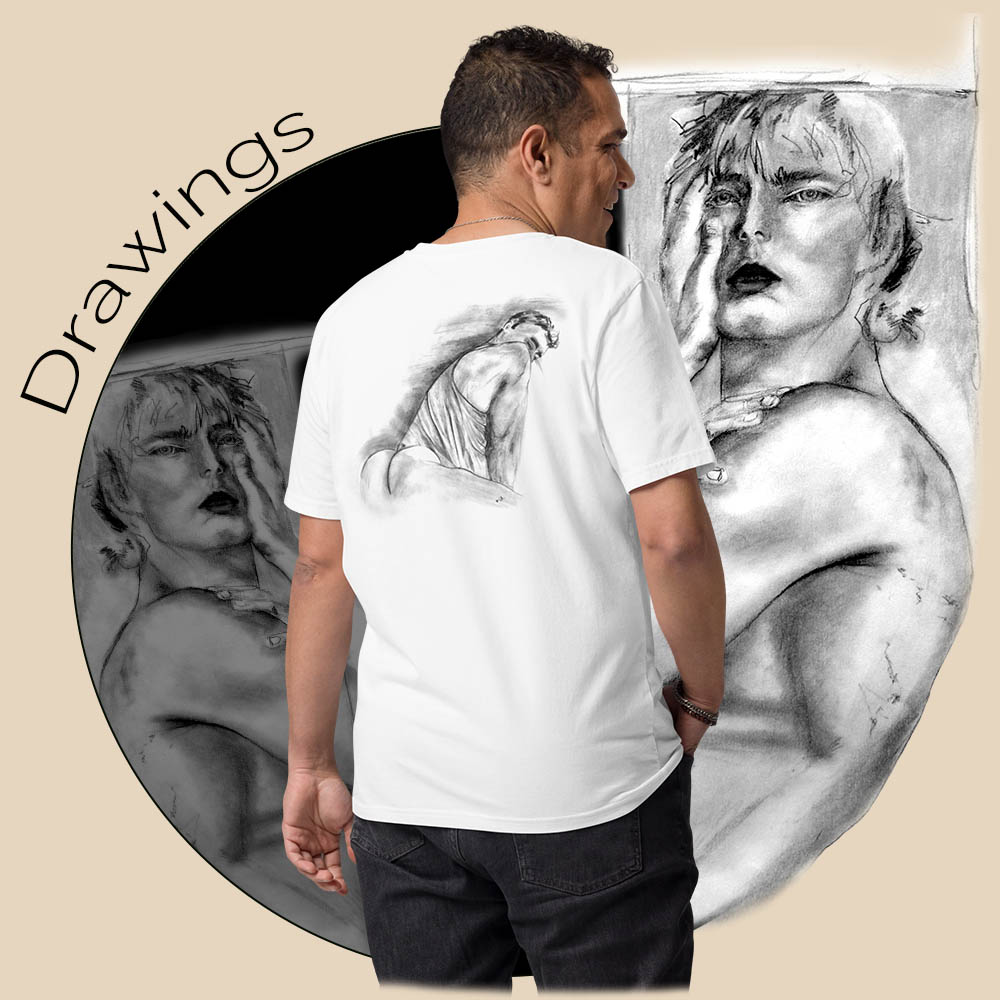 img cotton t-shirt "drawings"back