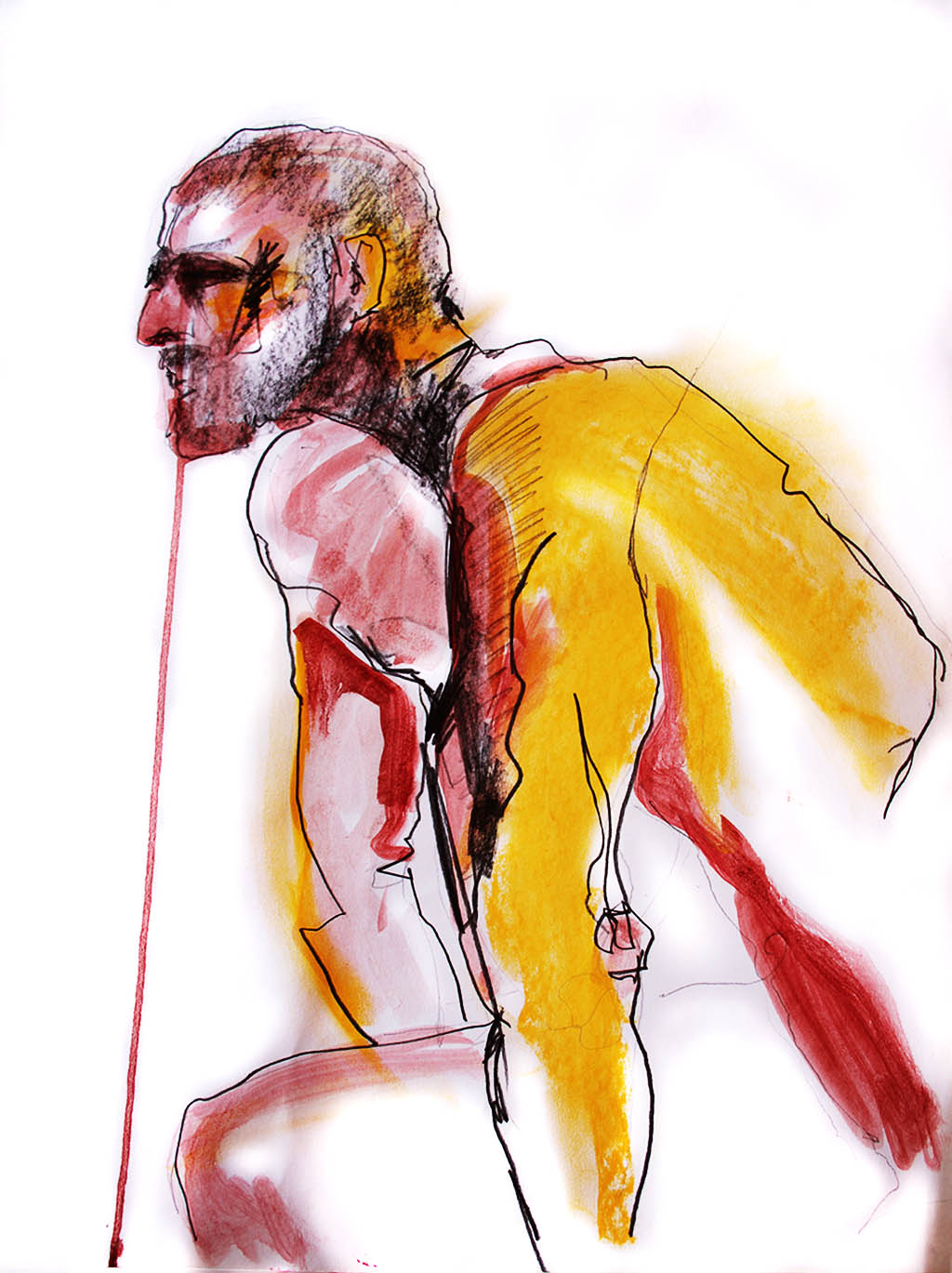 img drawing old man