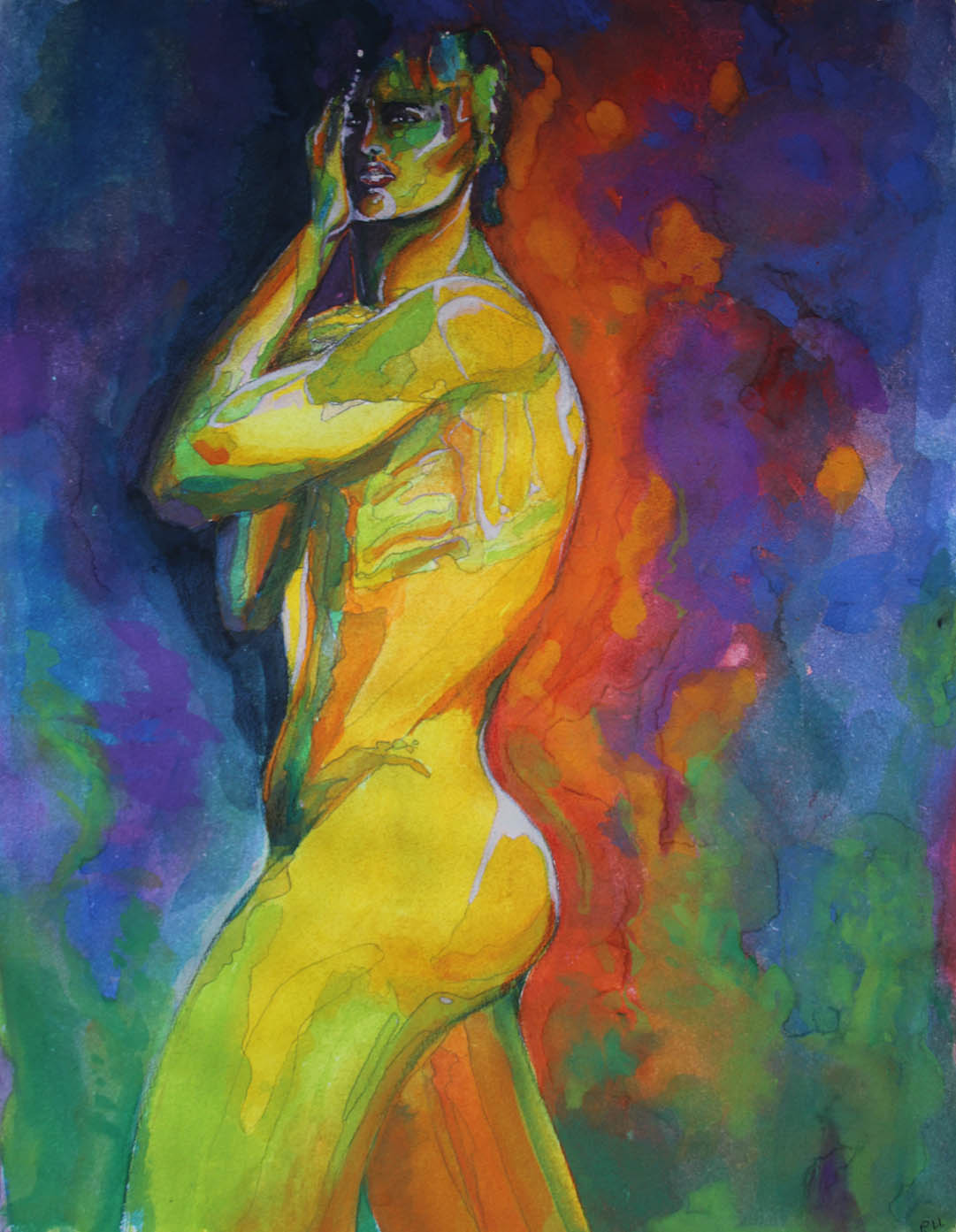 img Watercolour "i dont want to see" full out